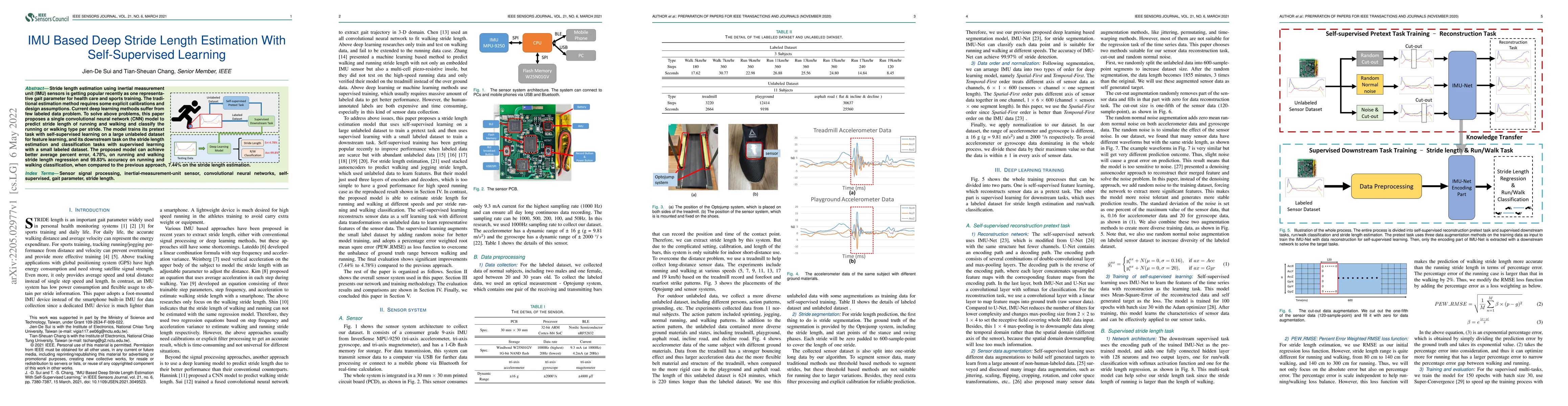 Thumbnail for IMU Based Deep Stride Length Estimation With Self-Supervised Learning