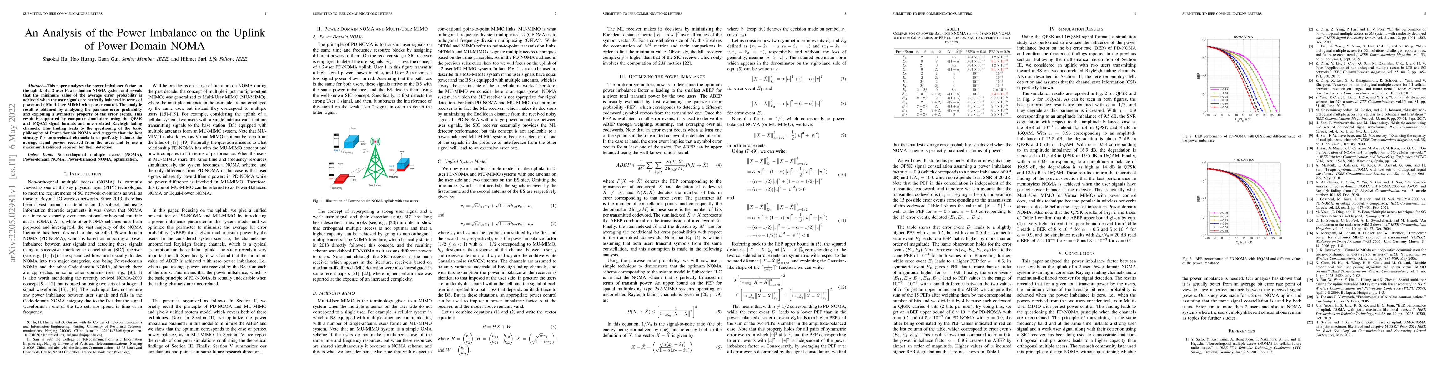 Thumbnail for An Analysis of the Power Imbalance on the Uplink of Power-Domain NOMA