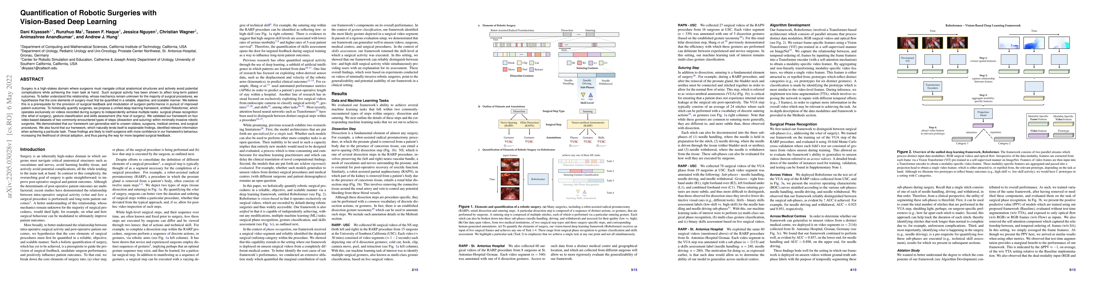 Thumbnail for Quantification of Robotic Surgeries with Vision-Based Deep Learning