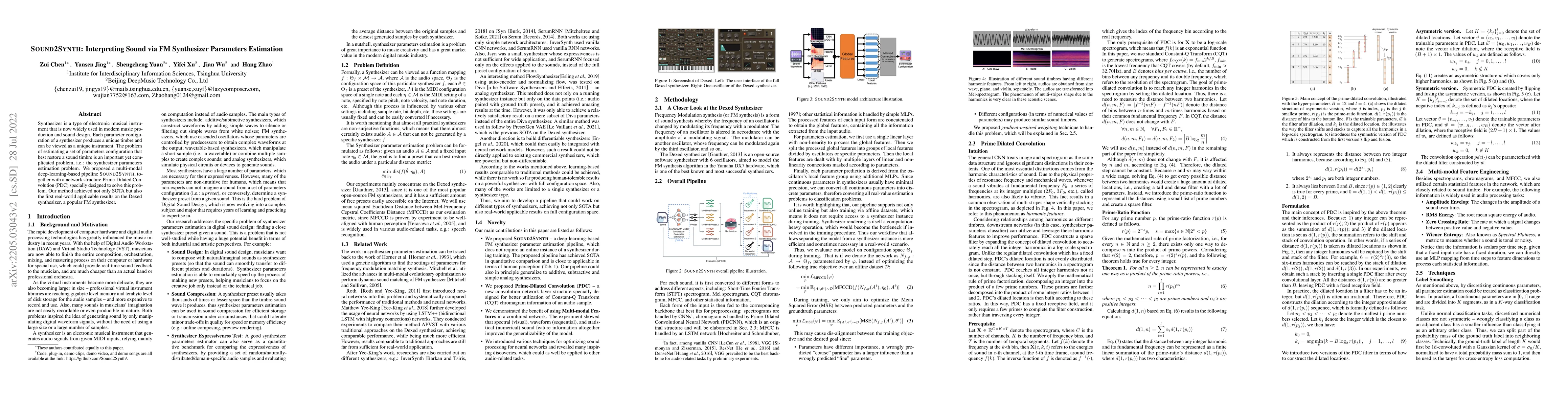 Thumbnail for Sound2Synth: Interpreting Sound via FM Synthesizer Parameters Estimation