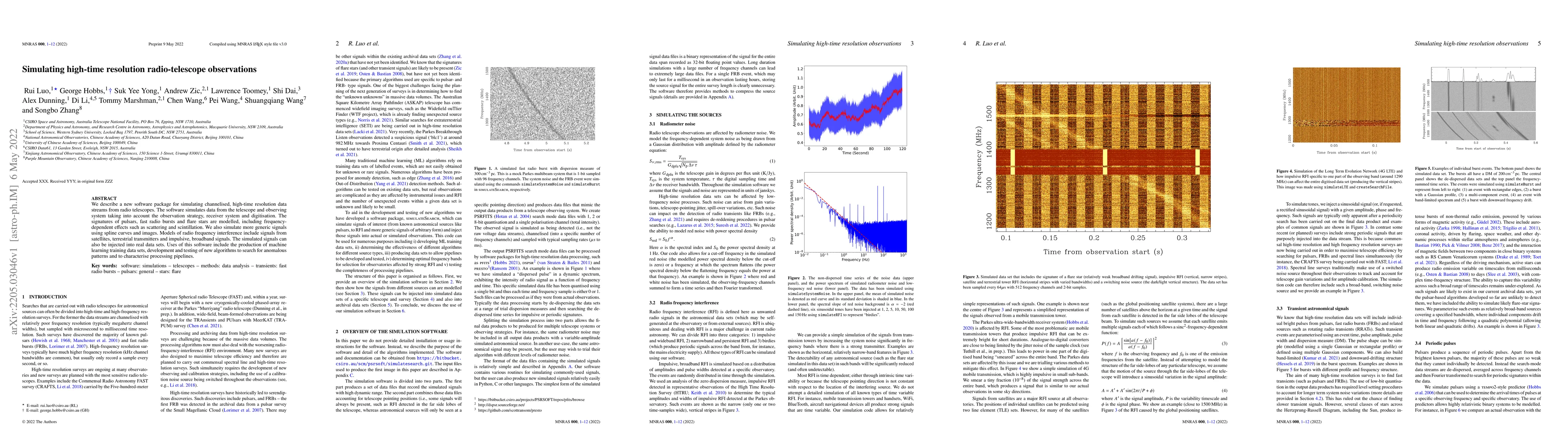 Thumbnail for Simulating high-time resolution radio-telescope observations