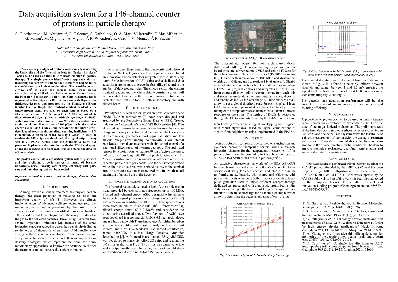 Thumbnail for Data acquisition system for a 146-channel counter of protons in particle
  therapy