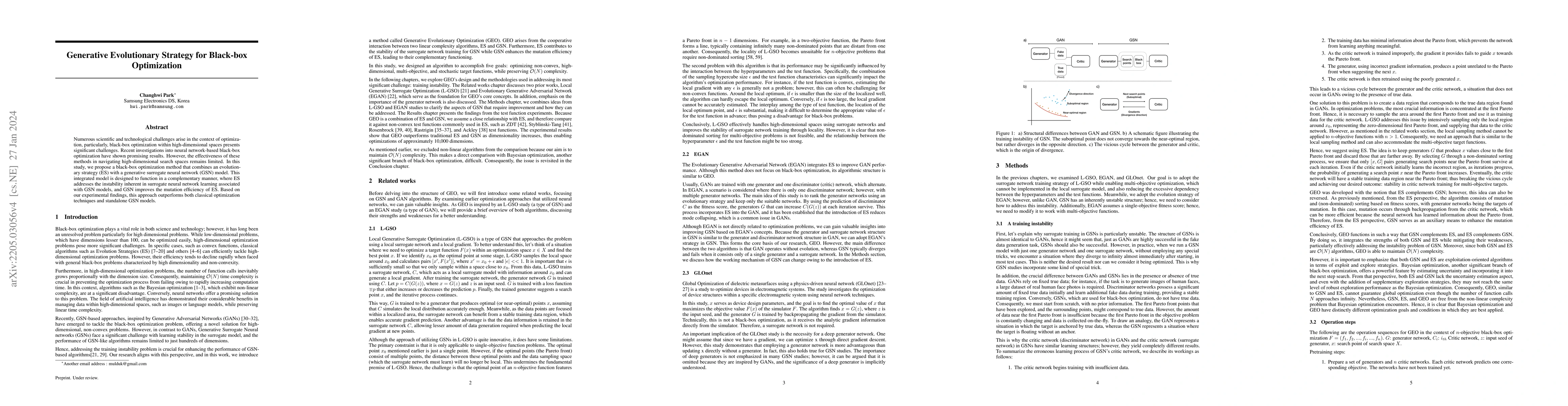 Thumbnail for Generative Evolutionary Strategy For Black-Box Optimizations