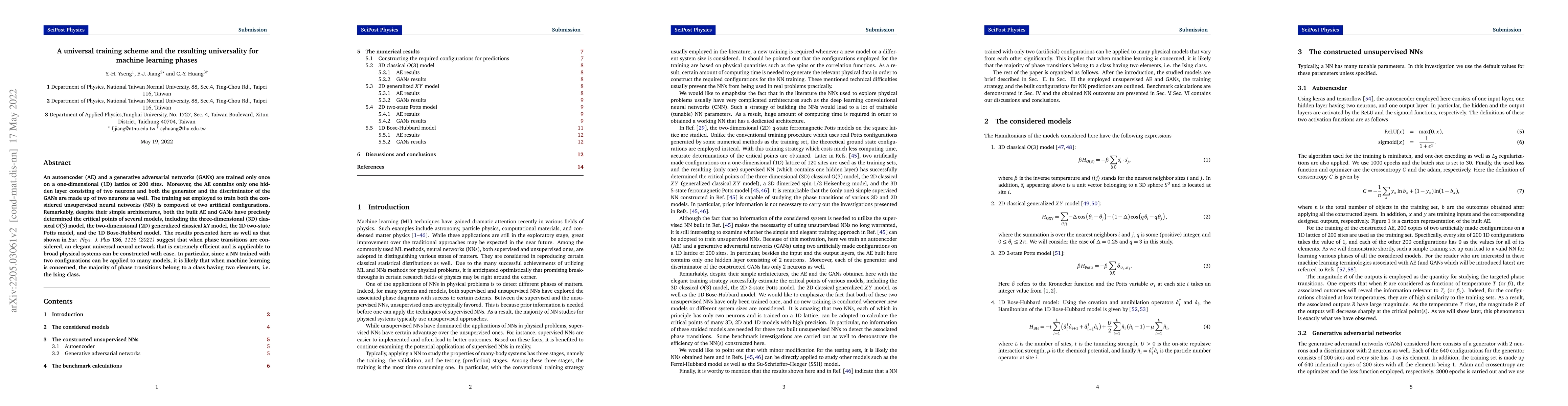 Thumbnail for A universal training scheme and the resulting universality for machine
  learning phases