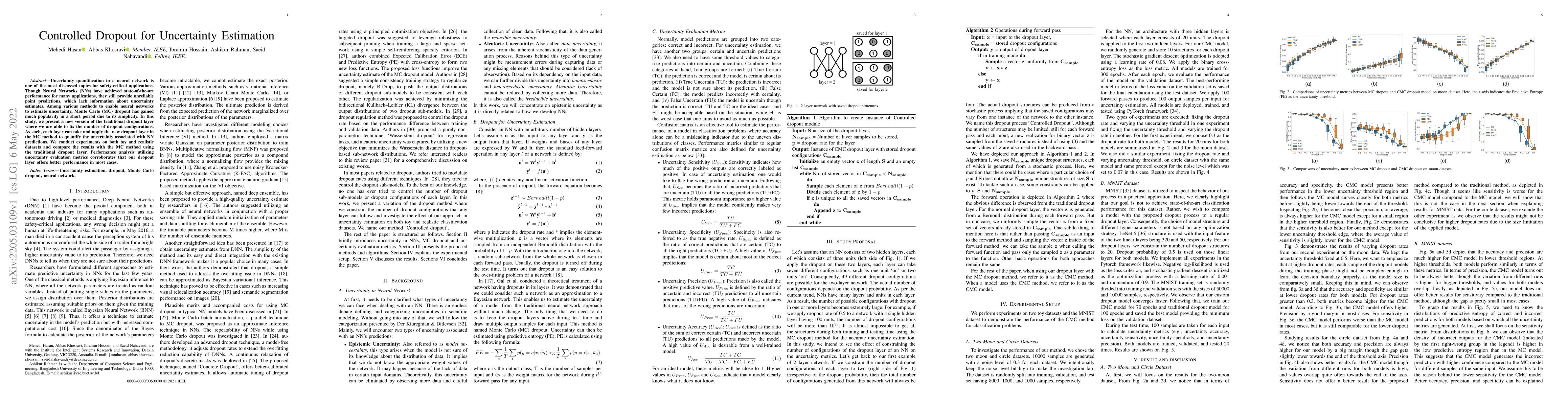 Thumbnail for Controlled Dropout for Uncertainty Estimation