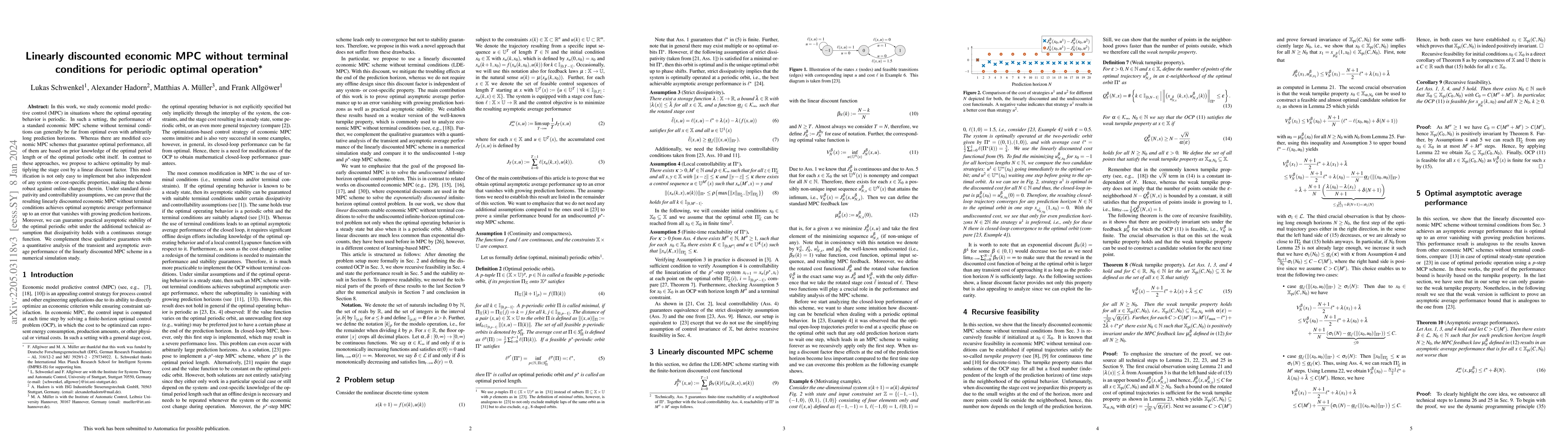 Thumbnail for Linearly discounted economic MPC without terminal conditions for
  periodic optimal operation