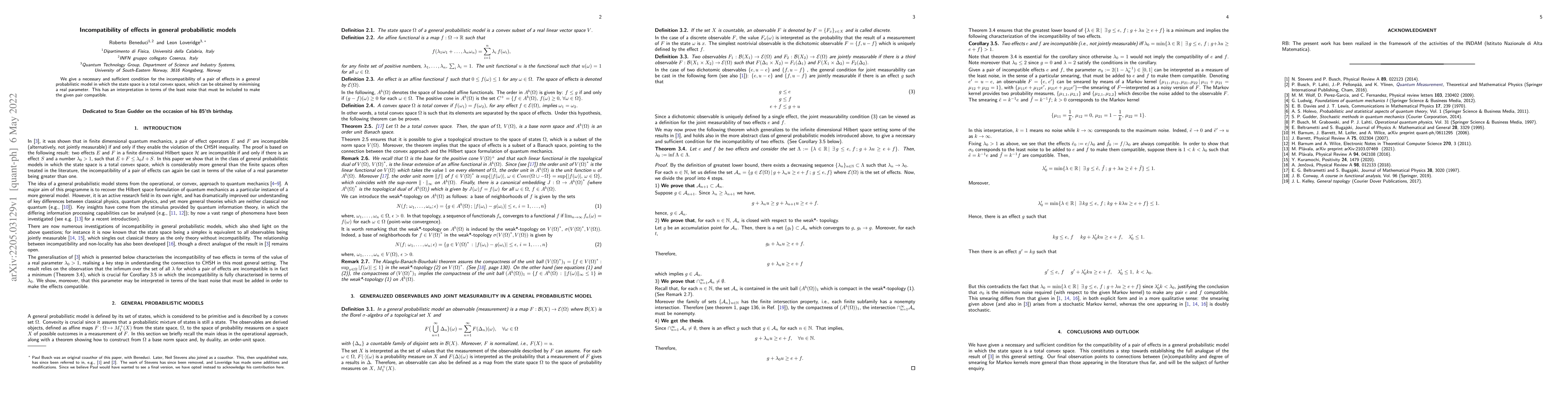 Thumbnail for Incompatibility of effects in general probabilistic models