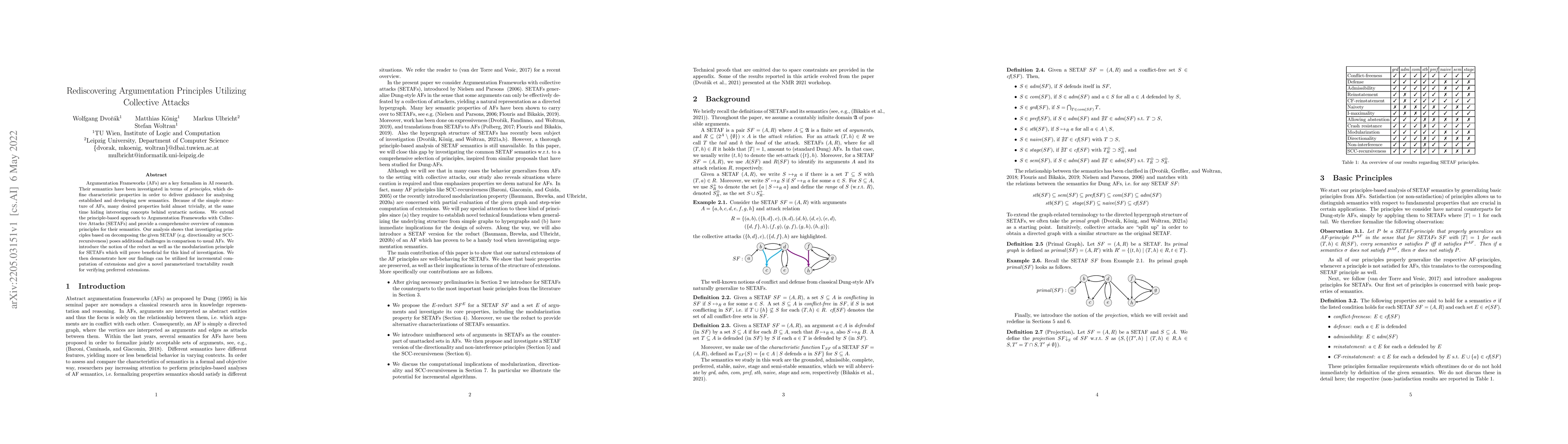 Thumbnail for Rediscovering Argumentation Principles Utilizing Collective Attacks