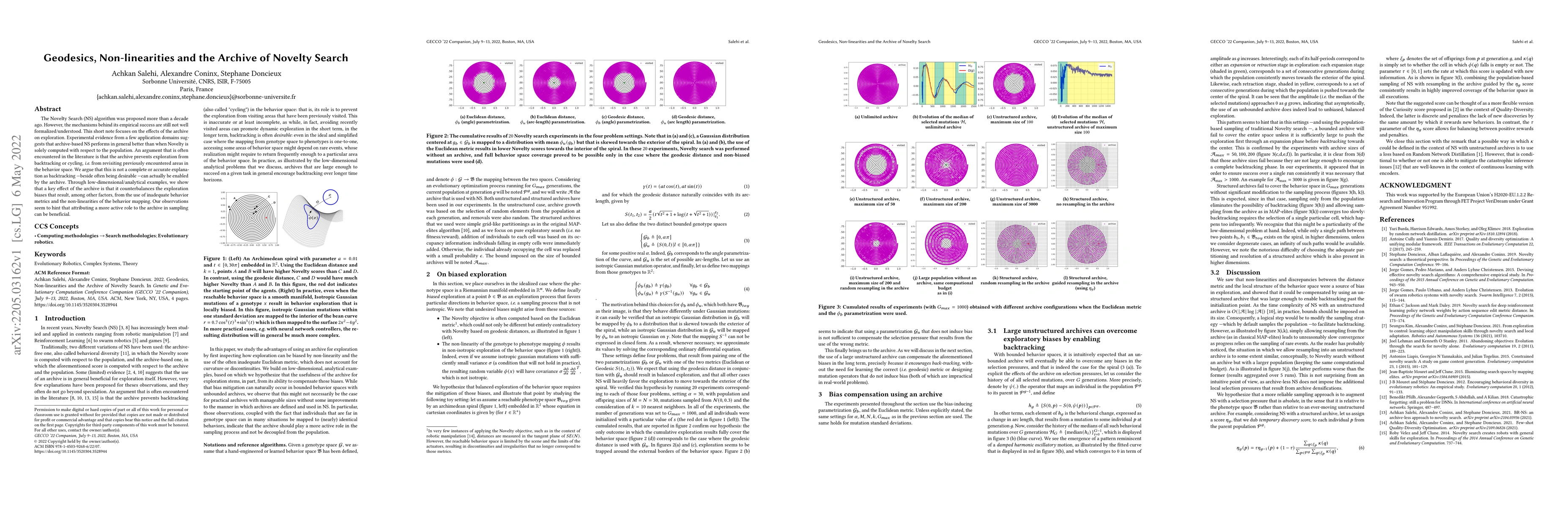 Thumbnail for Geodesics, Non-linearities and the Archive of Novelty Search