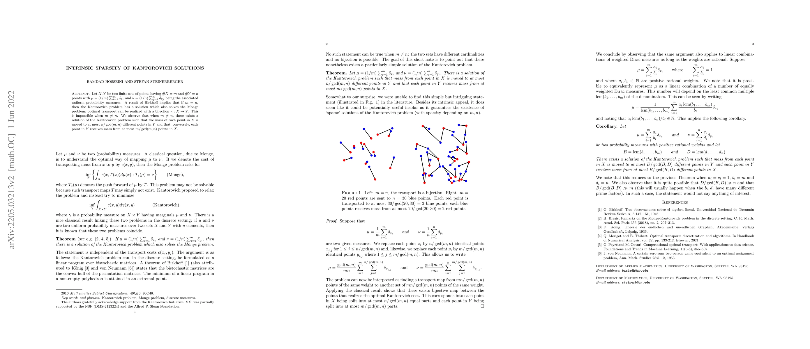 Thumbnail for Intrinsic Sparsity of Kantorovich Solutions