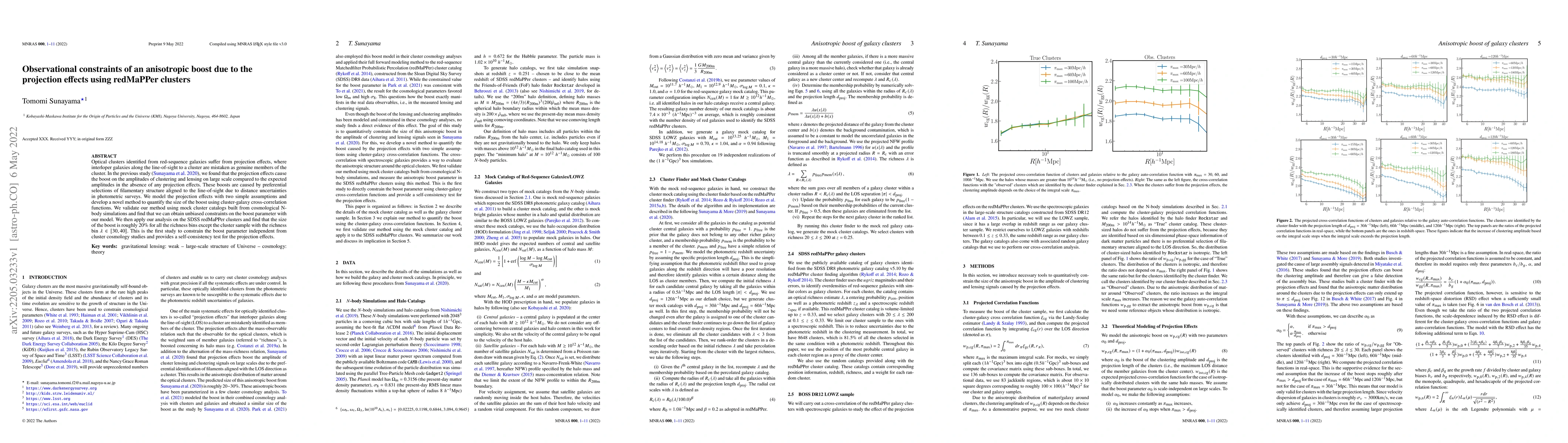 Thumbnail for Observational constraints of an anisotropic boost due to the projection
  effects using redMaPPer clusters