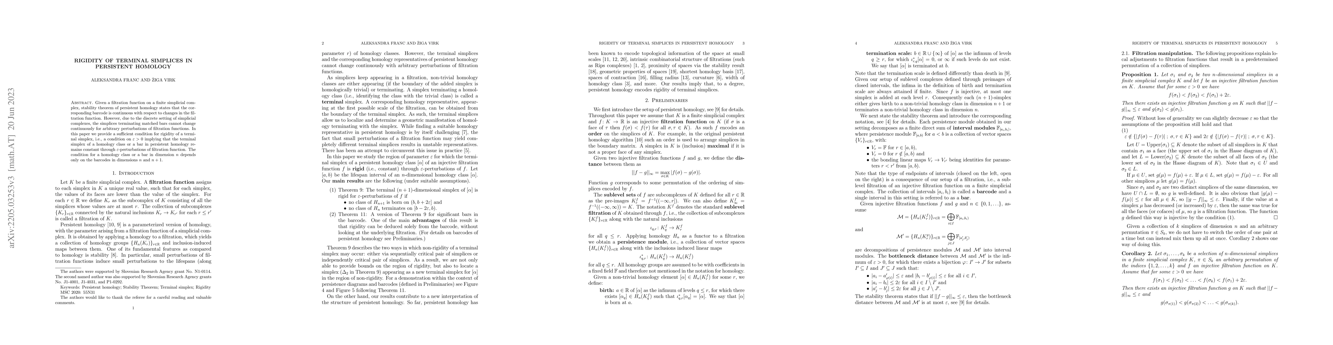 Thumbnail for Rigidity of terminal simplices in persistent homology