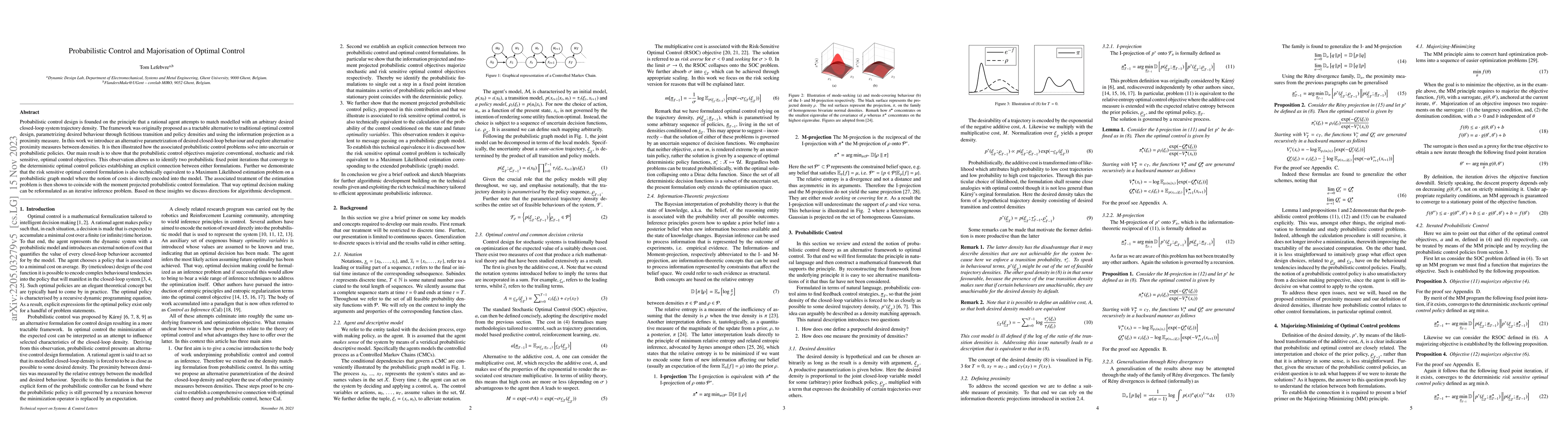 Thumbnail for Probabilistic Control and Majorization of Optimal Control