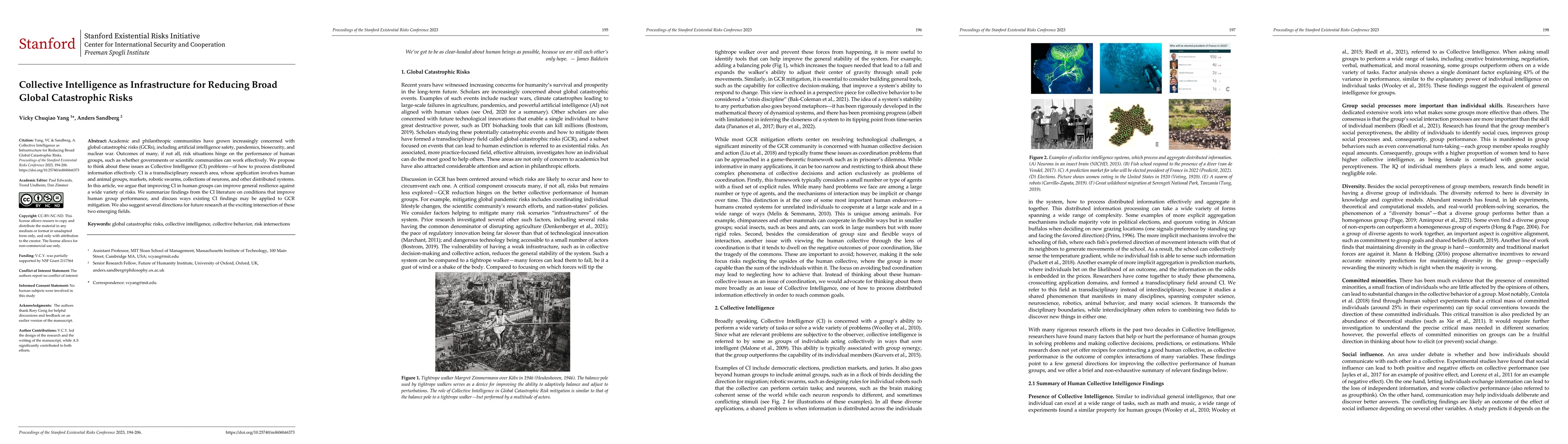 Thumbnail for Collective Intelligence as Infrastructure for Reducing Broad Global
  Catastrophic Risks