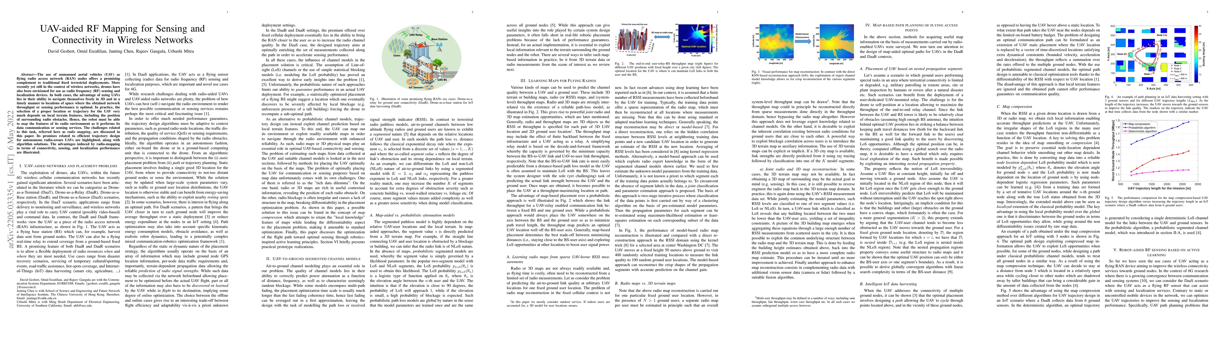Thumbnail for UAV-aided RF Mapping for Sensing and Connectivity in Wireless Networks