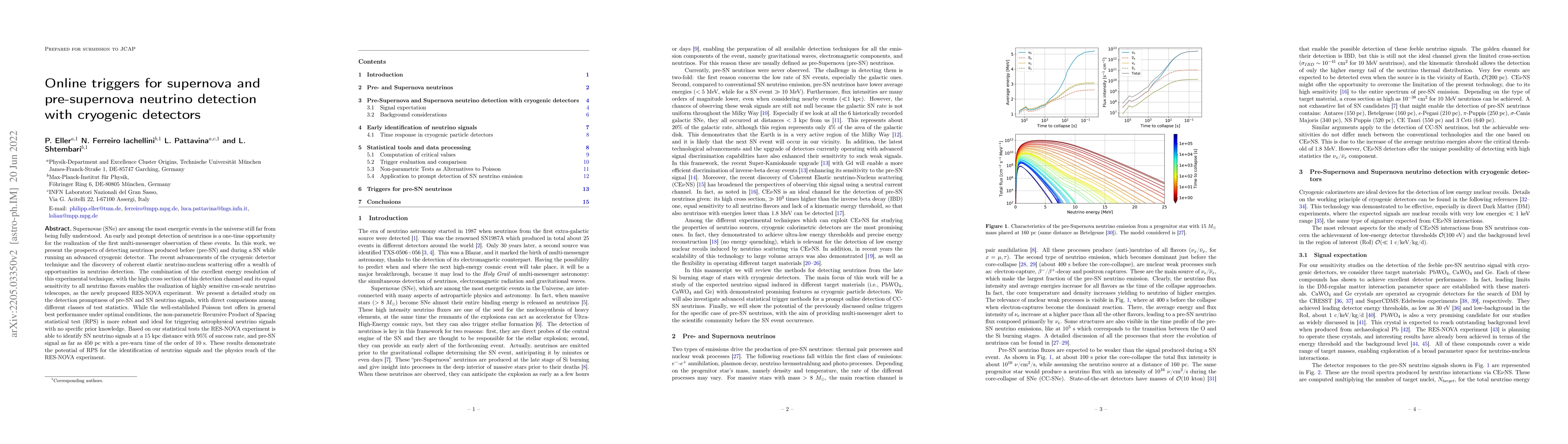 Thumbnail for Online triggers for supernova and pre-supernova neutrino detection with
  cryogenic detectors
