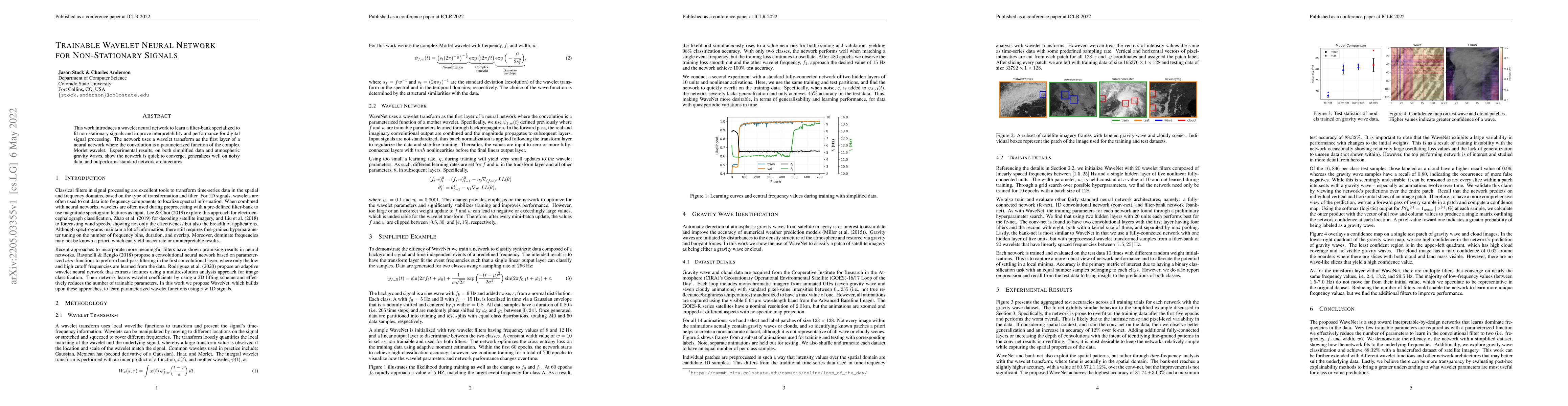 Thumbnail for Trainable Wavelet Neural Network for Non-Stationary Signals