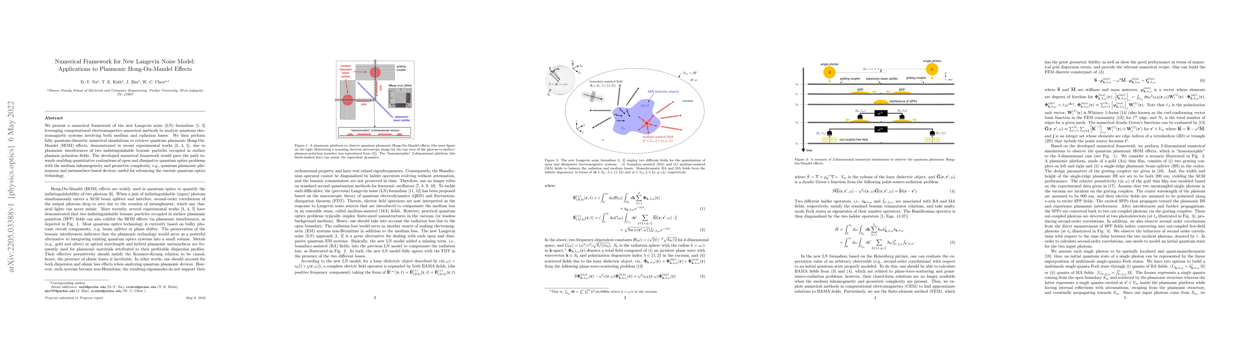 Thumbnail for Numerical Framework for New Langevin Noise Model: Applications to
  Plasmonic Hong-Ou-Mandel Effects
