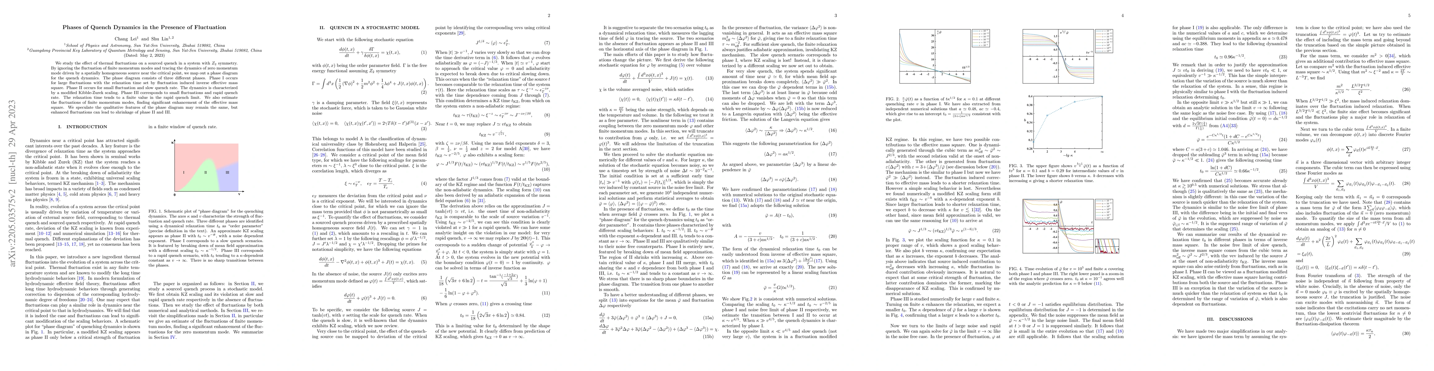 Thumbnail for Phases of Quench Dynamics in the Presence of Fluctuation
