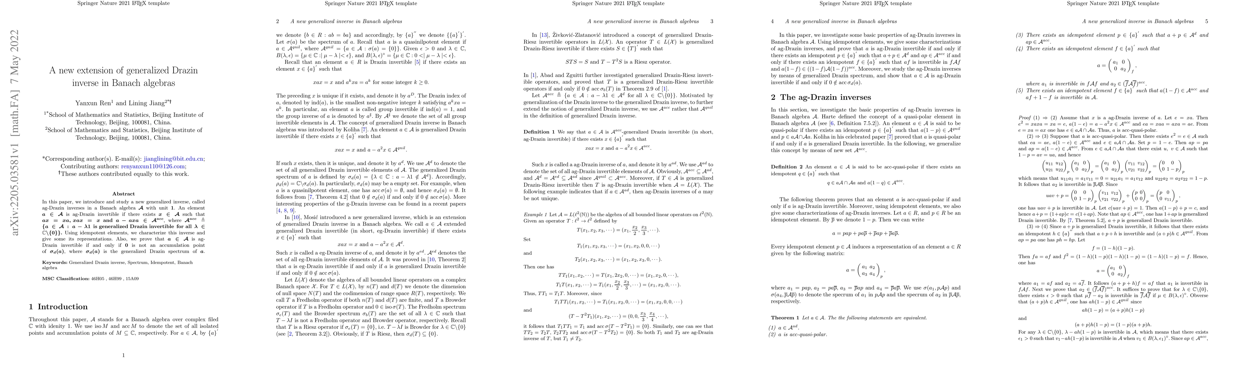 Thumbnail for A new extension of generalized Drazin inverse in Banach algebras
