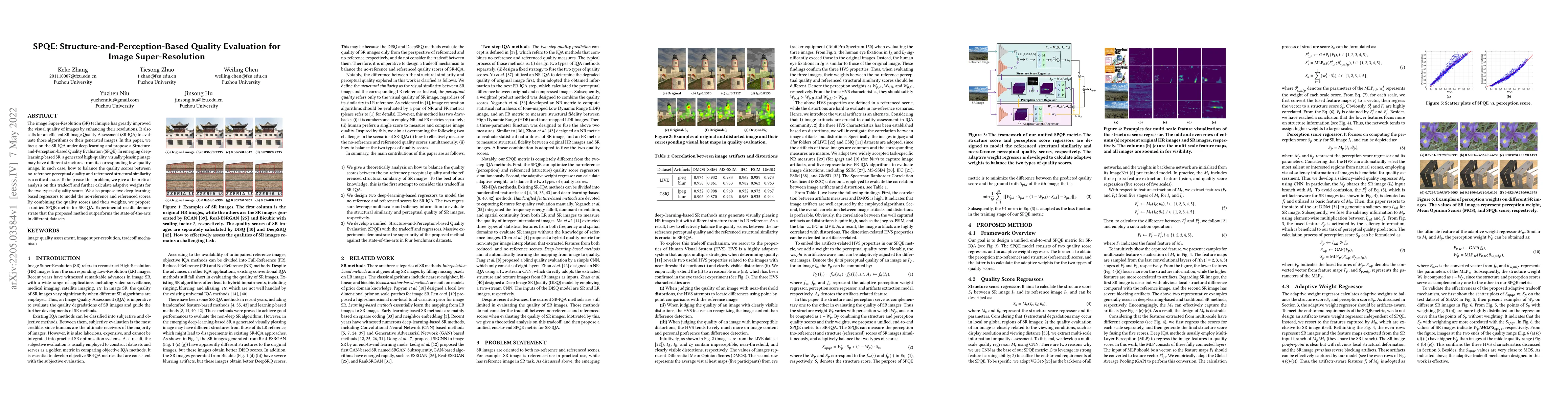 Thumbnail for SPQE: Structure-and-Perception-Based Quality Evaluation for Image
  Super-Resolution