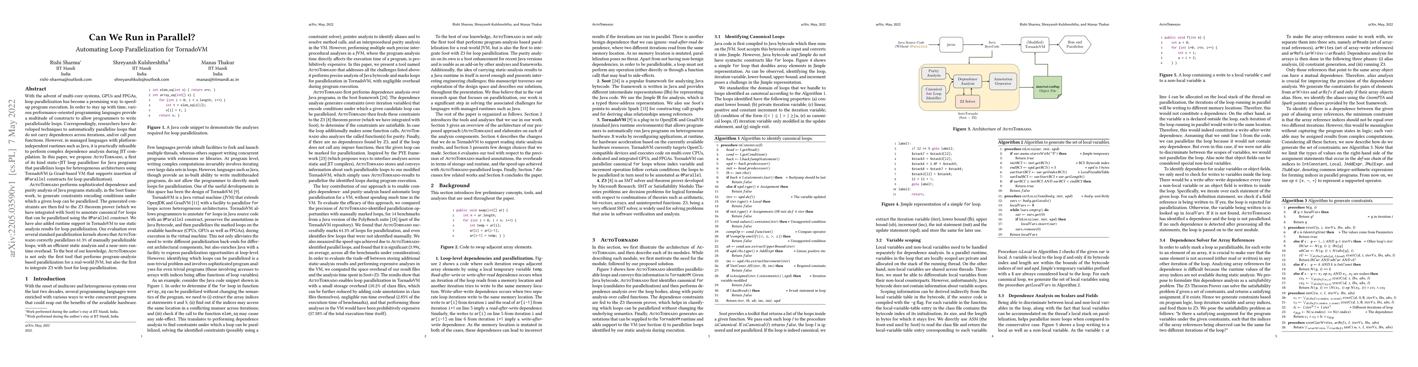 Thumbnail for Can We Run in Parallel? Automating Loop Parallelization for TornadoVM