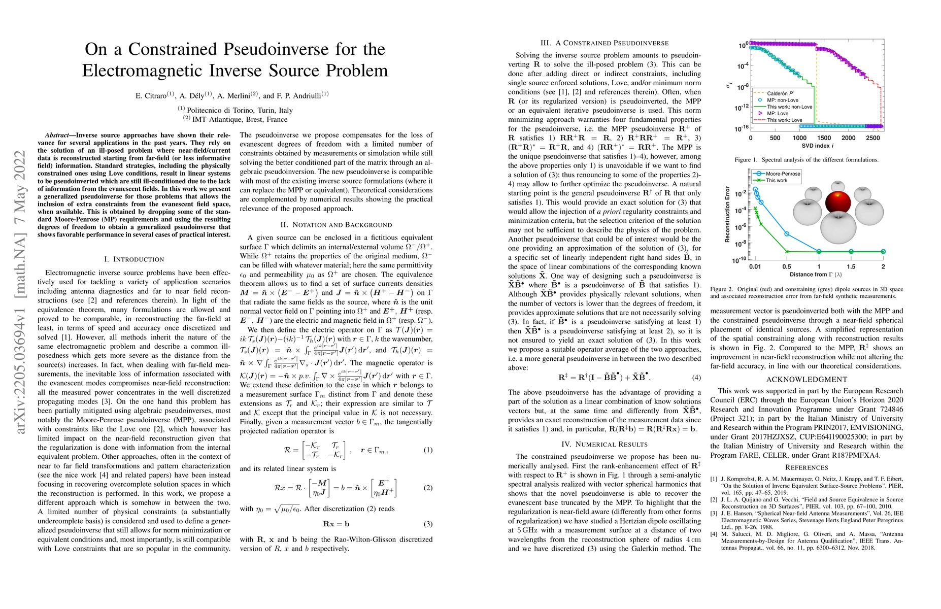 Thumbnail for On a Constrained Pseudoinverse for the Electromagnetic Inverse Source
  Problem