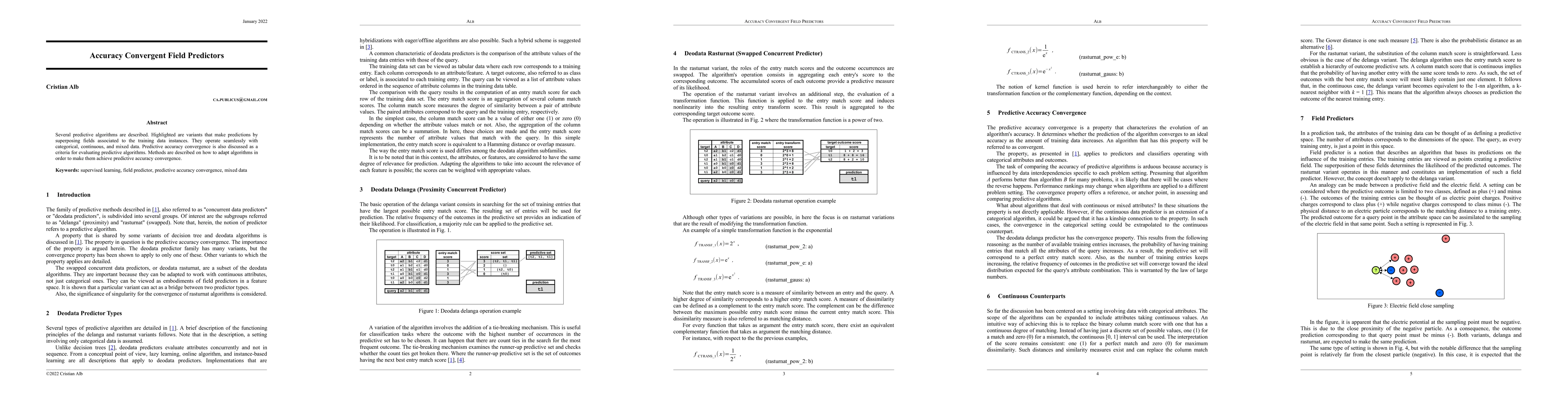 Thumbnail for Accuracy Convergent Field Predictors
