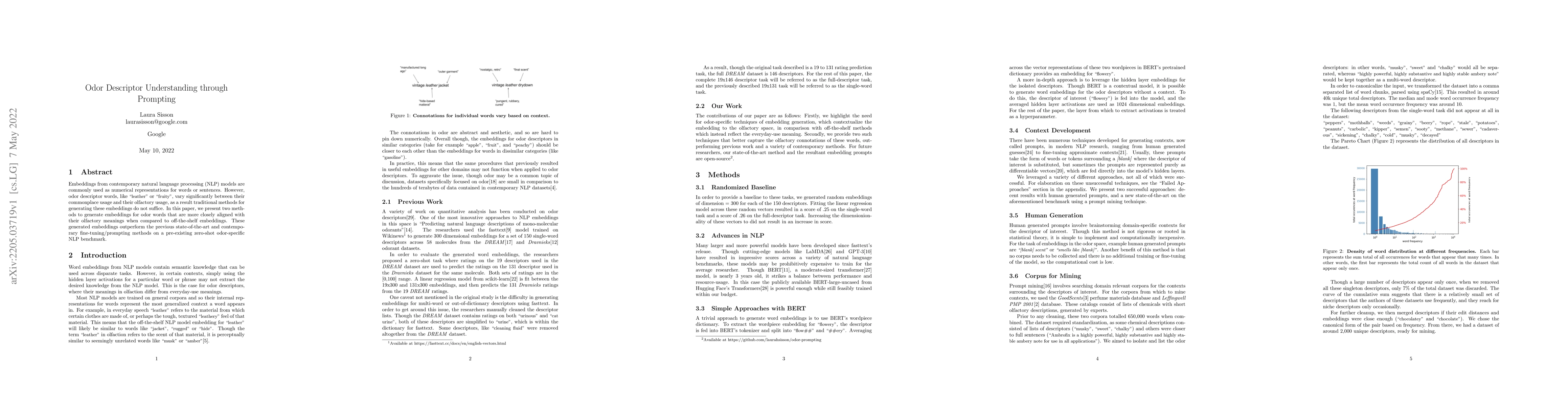 Thumbnail for Odor Descriptor Understanding through Prompting