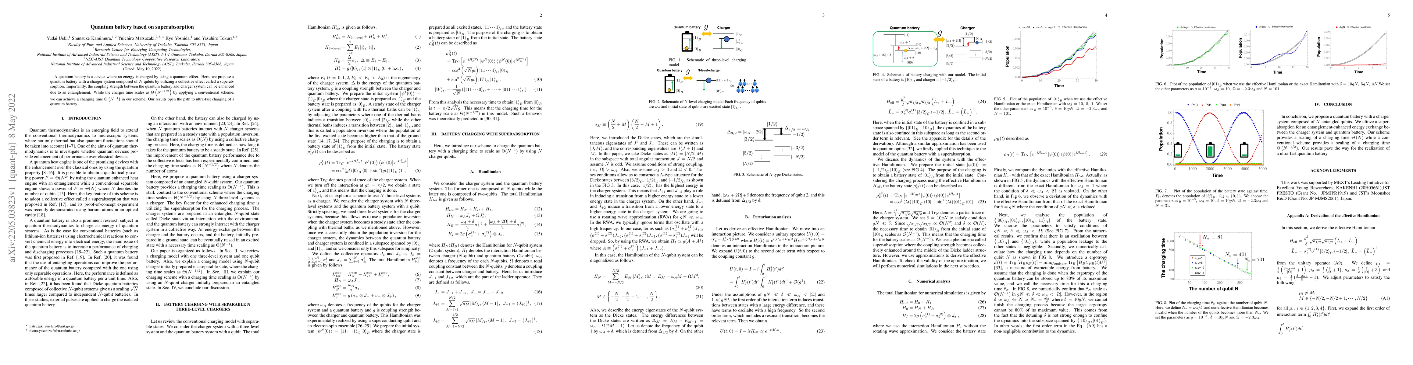 Thumbnail for Quantum battery based on superabsorption