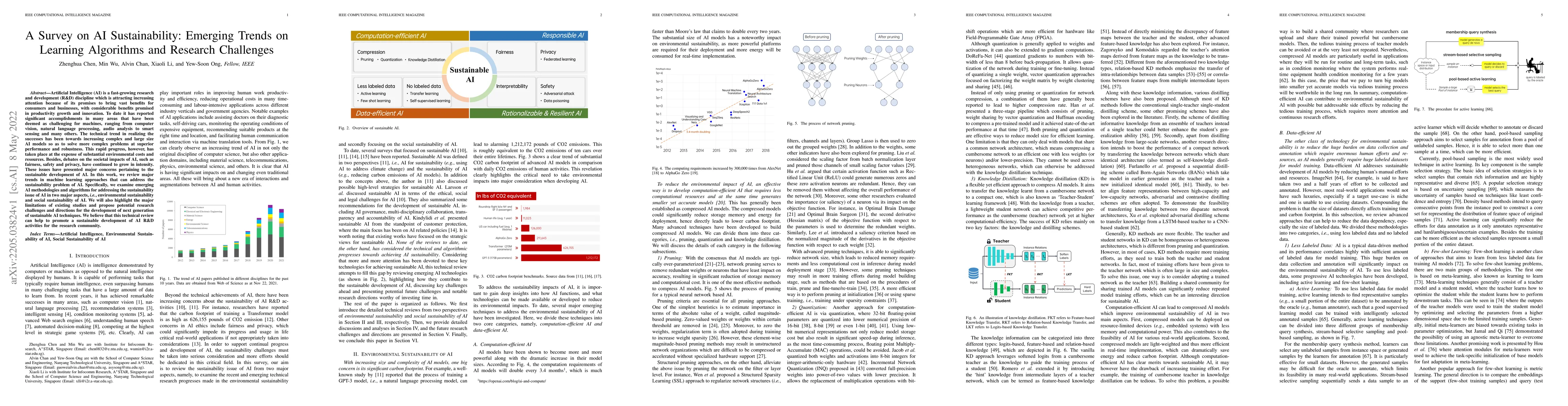 Thumbnail for A Survey on AI Sustainability: Emerging Trends on Learning Algorithms
  and Research Challenges