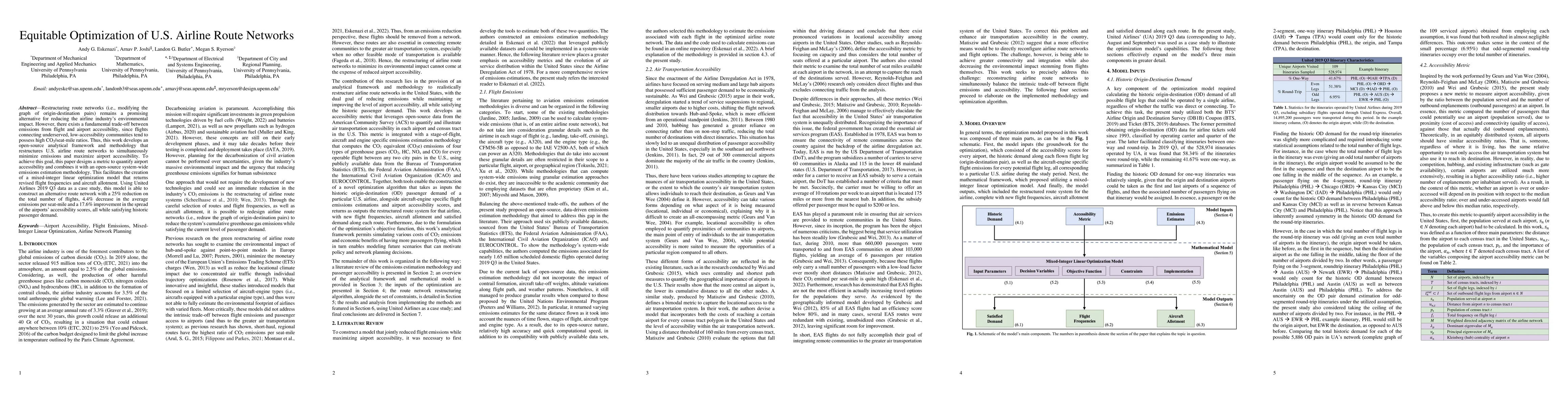Thumbnail for Equitable Optimization of U.S. Airline Route Networks