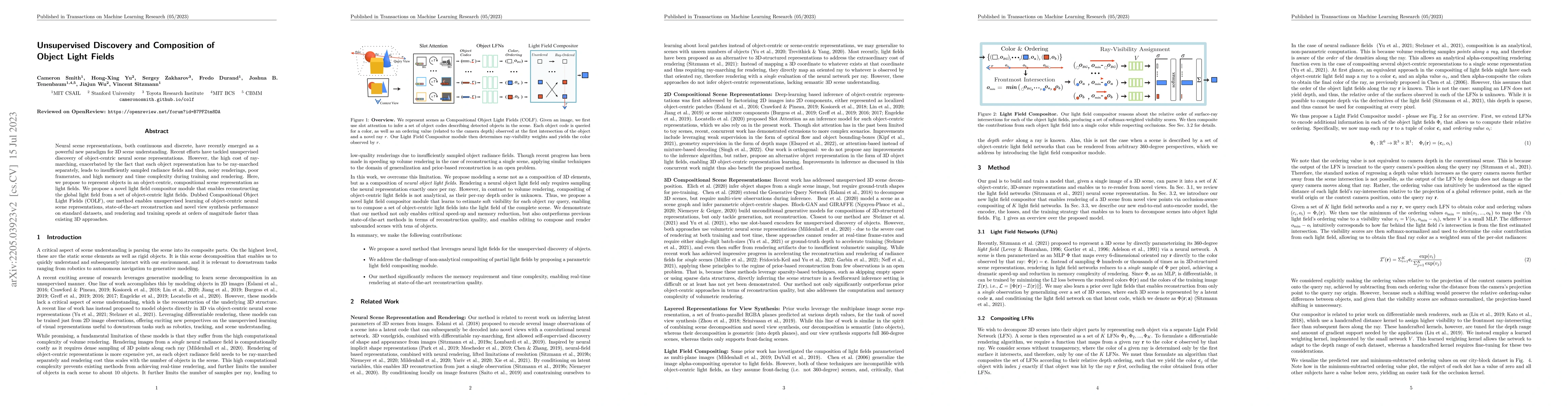 Thumbnail for Unsupervised Discovery and Composition of Object Light Fields