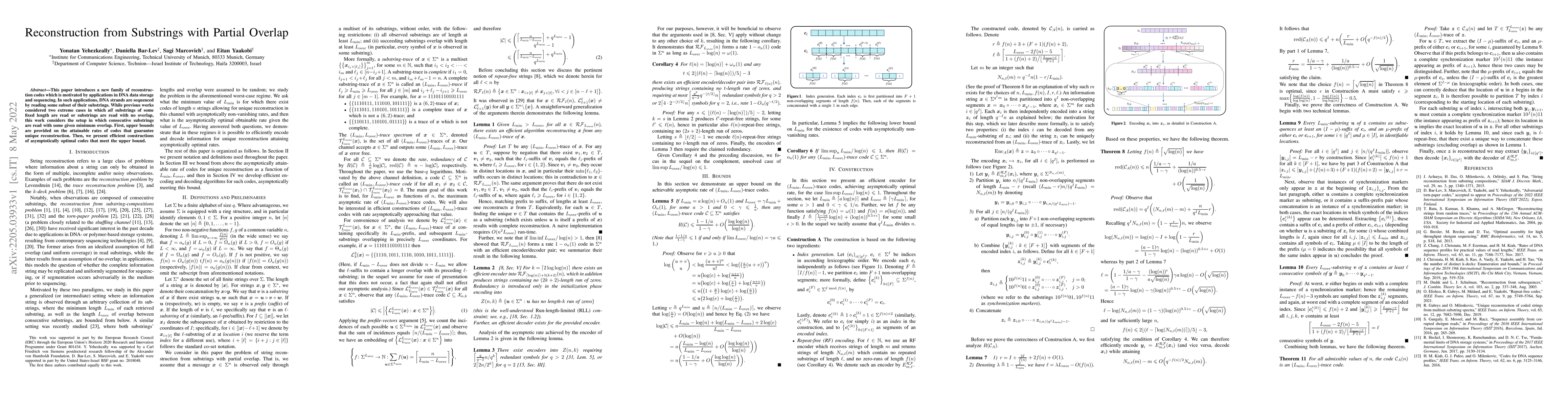 Thumbnail for Reconstruction from Substrings with Partial Overlap