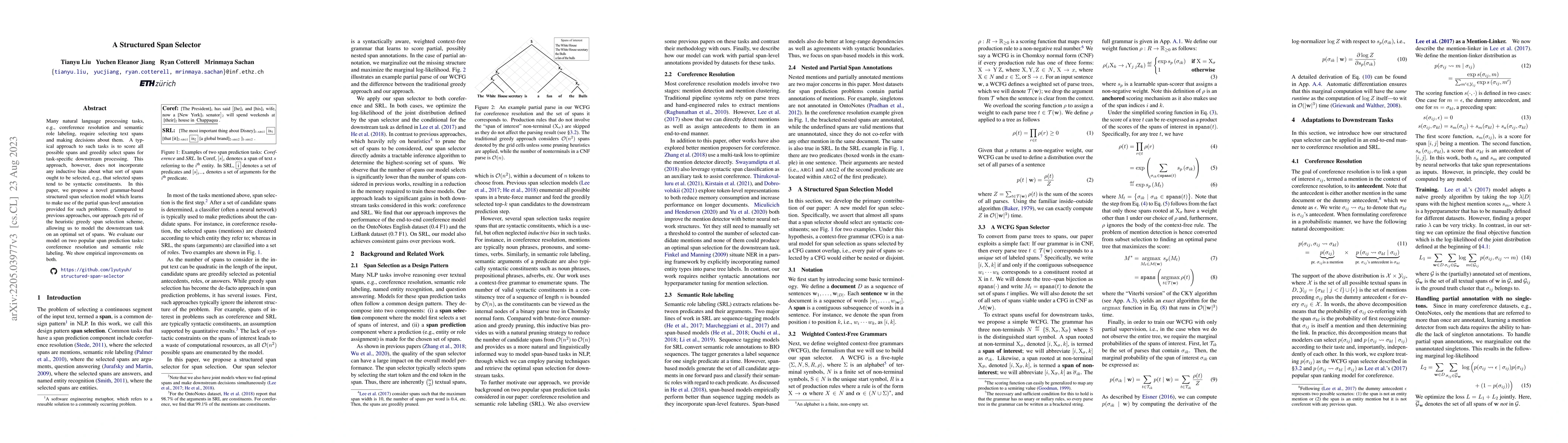 Thumbnail for A Structured Span Selector
