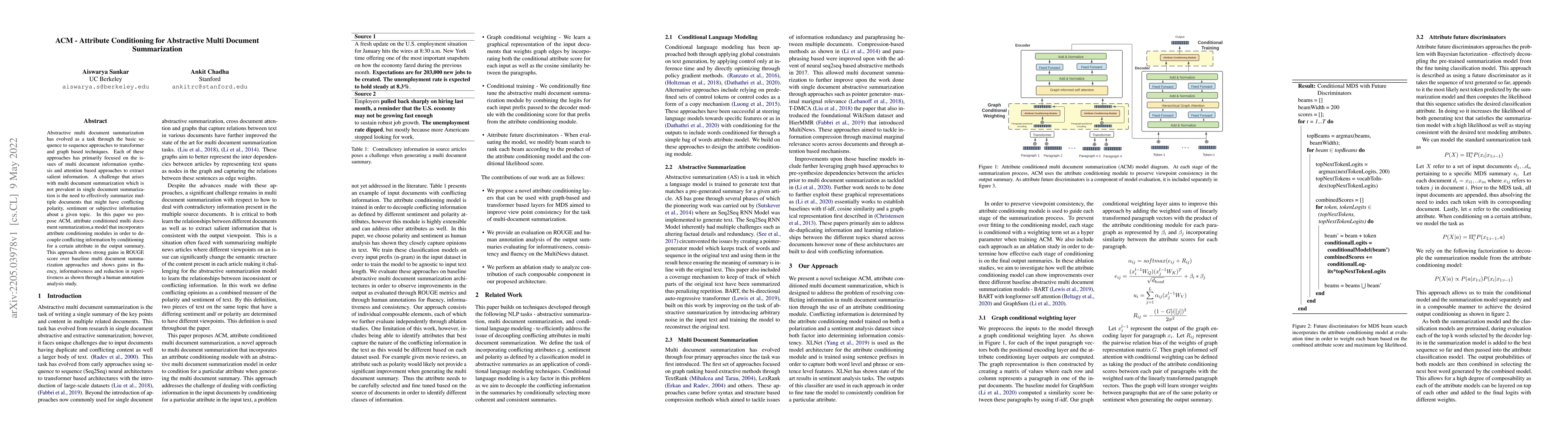 Thumbnail for ACM -- Attribute Conditioning for Abstractive Multi Document
  Summarization