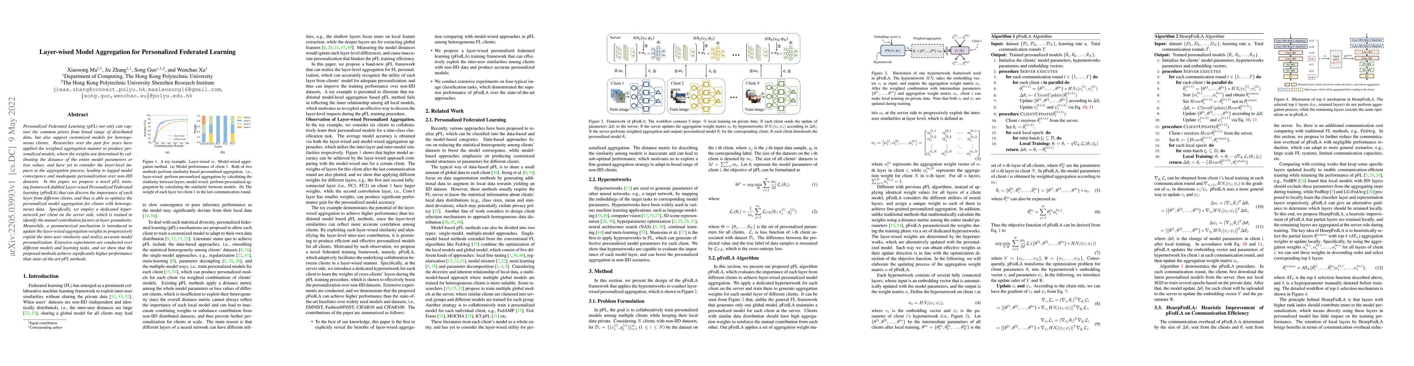 Thumbnail for Layer-wised Model Aggregation for Personalized Federated Learning