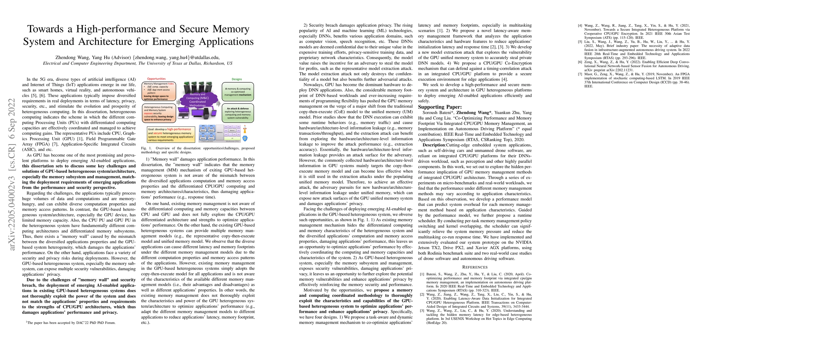 Thumbnail for Towards a High-performance and Secure Memory System and Architecture for
  Emerging Applications
