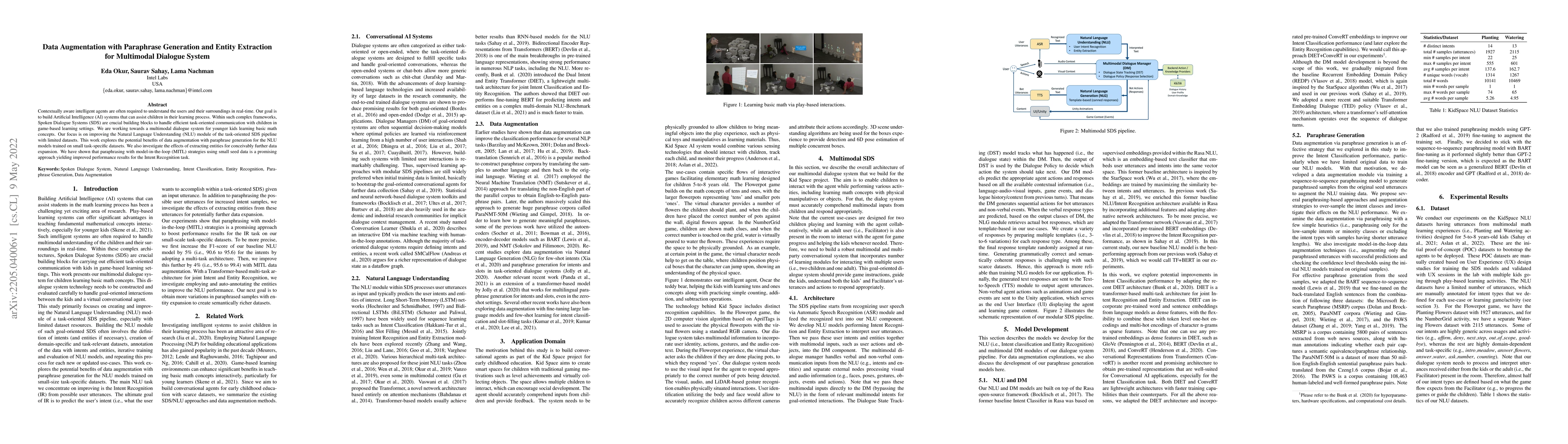 Thumbnail for Data Augmentation with Paraphrase Generation and Entity Extraction for
  Multimodal Dialogue System
