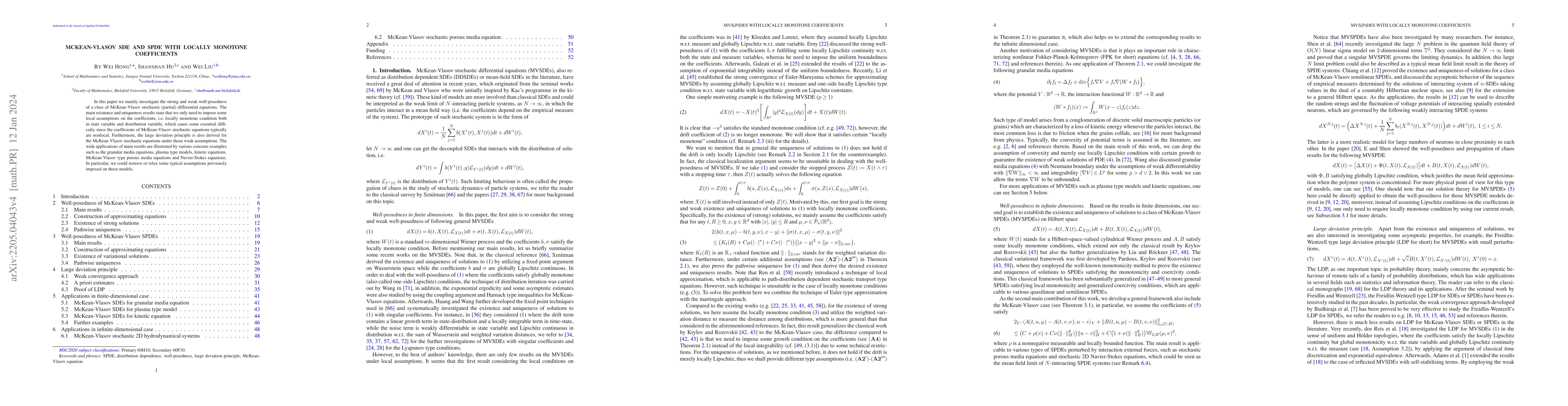 Thumbnail for McKean-Vlasov SDE and SPDE with Locally Monotone Coefficients