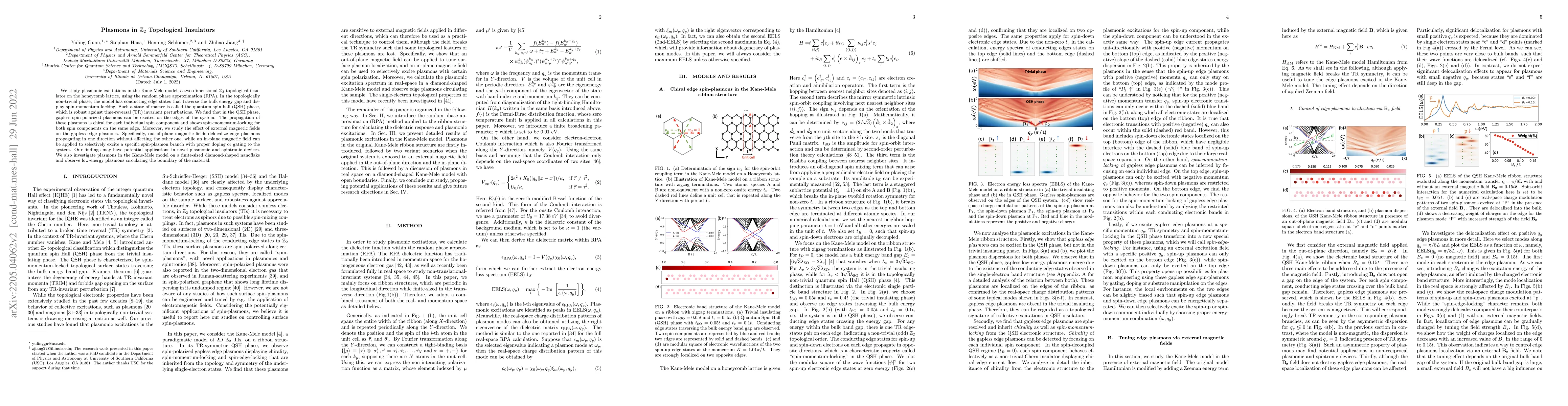 Thumbnail for Plasmons in Z2 Topological Insulators