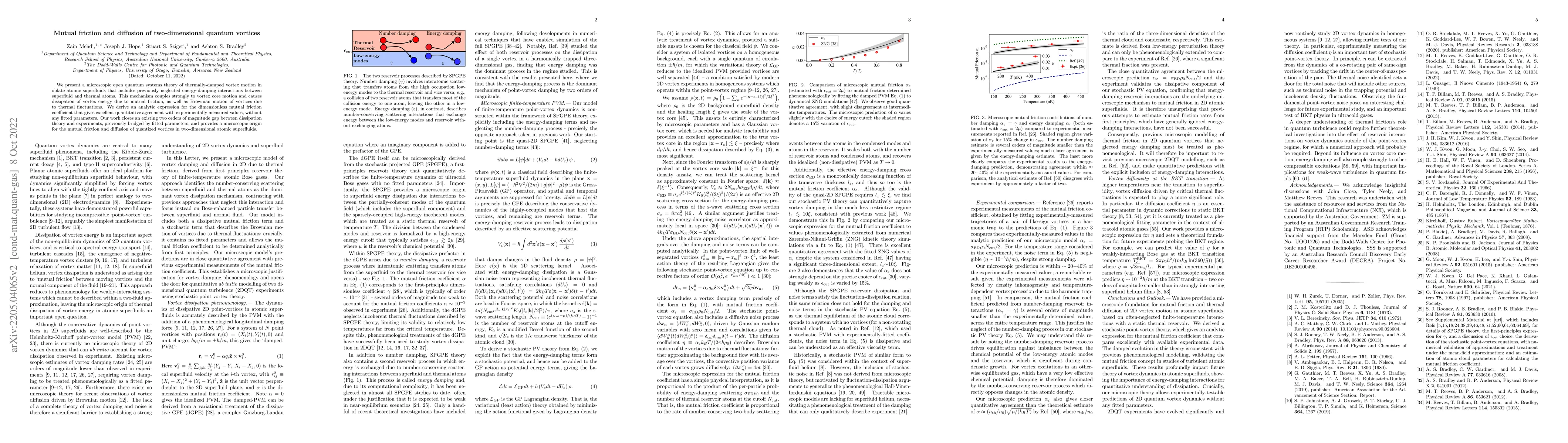 Thumbnail for Mutual friction and diffusion of two-dimensional quantum vortices