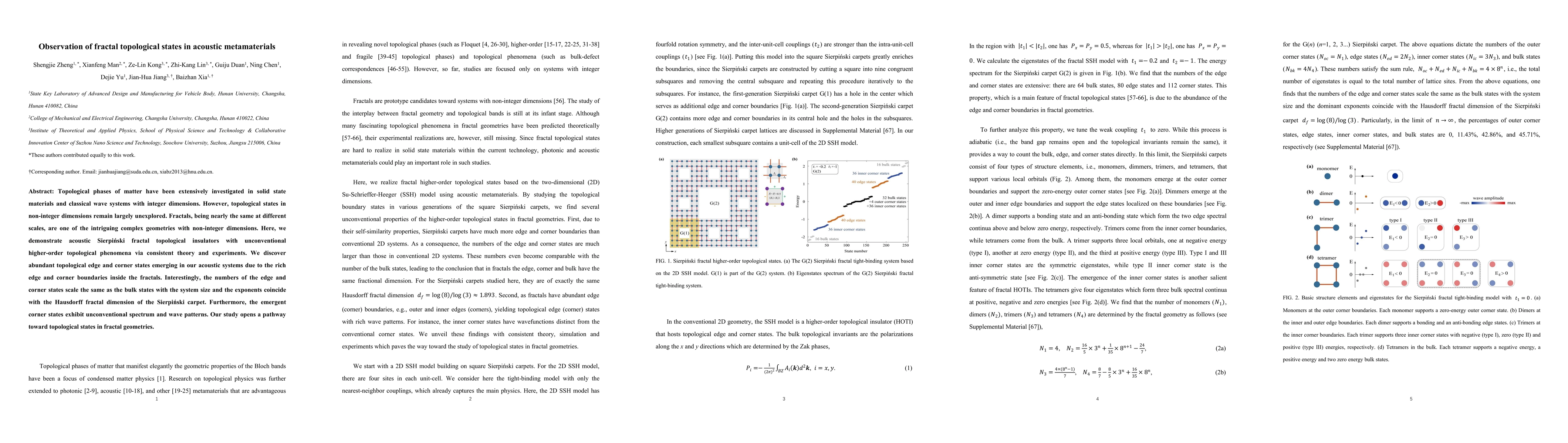 Thumbnail for Observation of fractal topological states in acoustic metamaterials