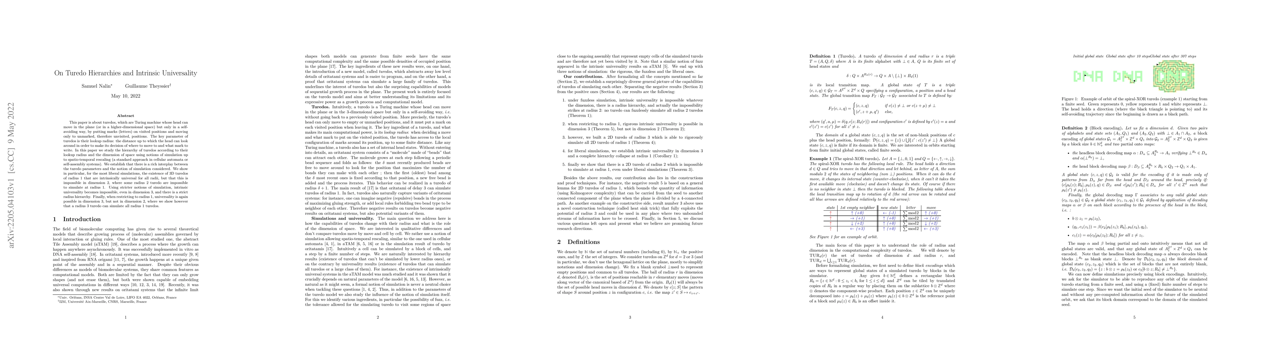 Thumbnail for On Turedo Hierarchies and Intrinsic Universality