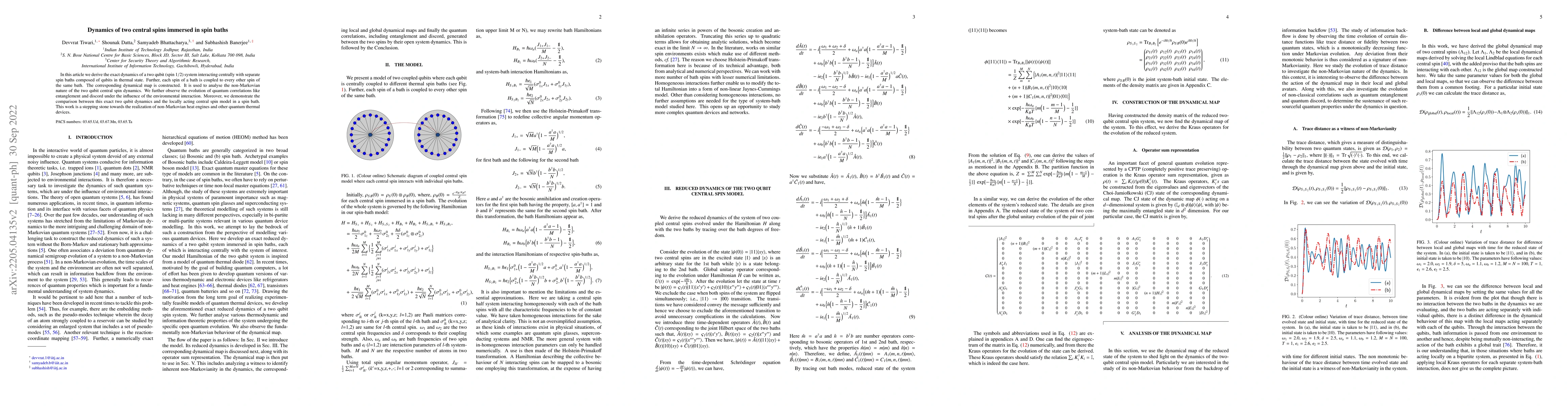 Thumbnail for Dynamics of two central spins immersed in spin baths