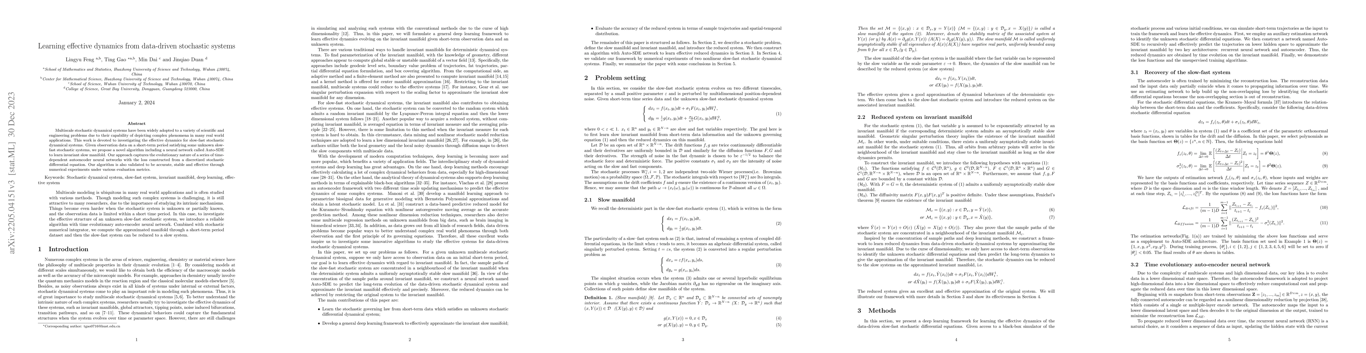 Thumbnail for Learning effective dynamics from data-driven stochastic systems