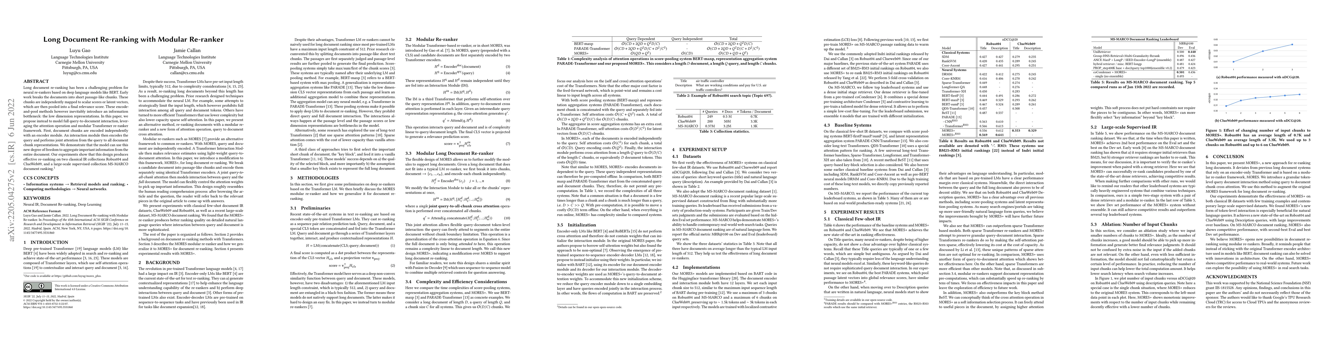 Thumbnail for Long Document Re-ranking with Modular Re-ranker