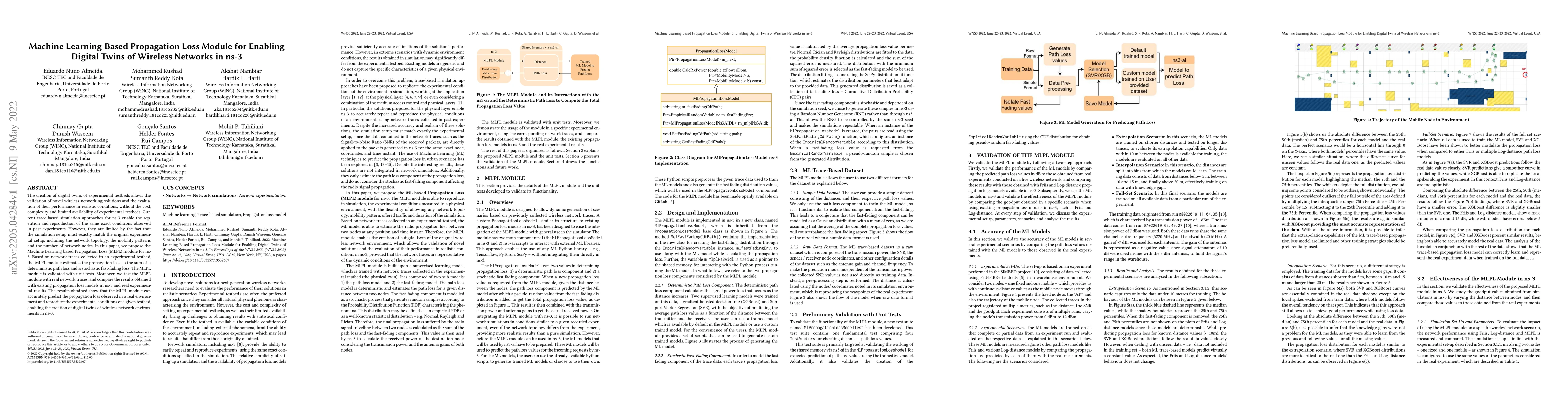 Thumbnail for Machine Learning Based Propagation Loss Module for Enabling Digital
  Twins of Wireless Networks in ns-3