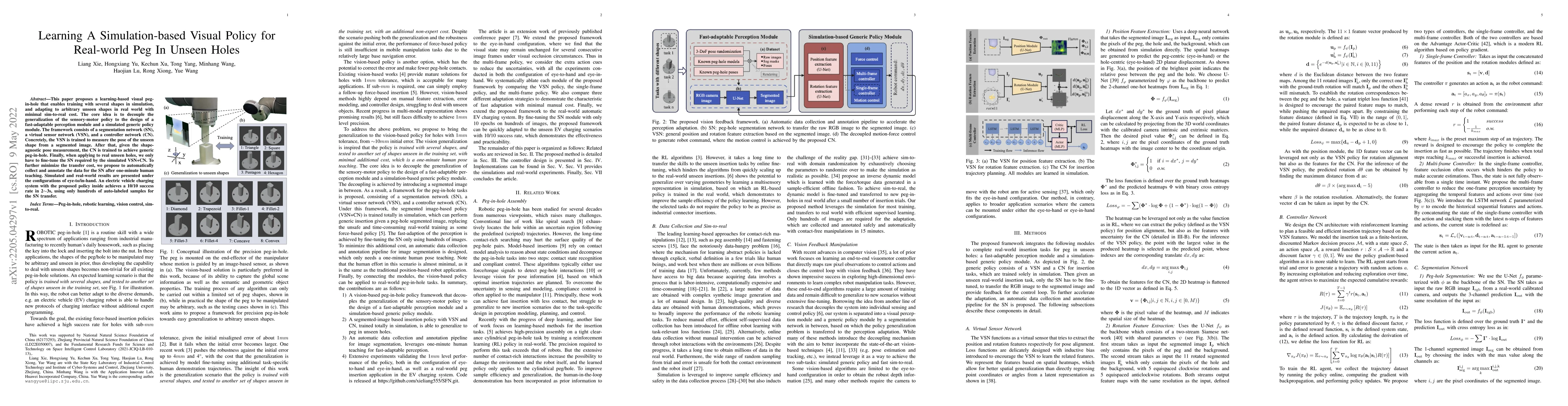 Thumbnail for Learning A Simulation-based Visual Policy for Real-world Peg In Unseen
  Holes