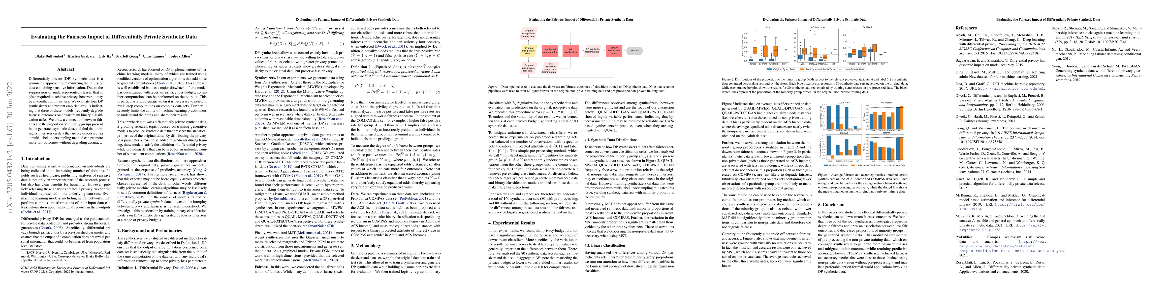 Thumbnail for Evaluating the Fairness Impact of Differentially Private Synthetic Data